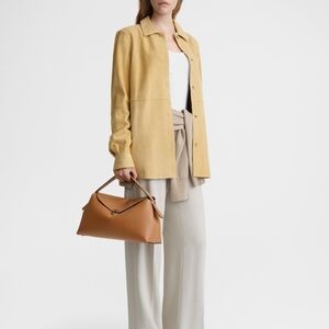 TOTEME T-Lock Top Handle Bag Color Tan 105